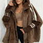 Women's Casual Hooded Zip-Up Coat
