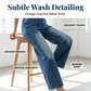 💥 Special Price Today | Women's Elastic-Waist Wide-Leg Denim Pants