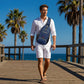 🎒 Everything Within Reach | Men's Multi-Pocket Oxford Sling Crossbody Bag