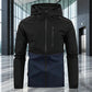 💥 Style Meets Utility | Men's Color-Block Hooded Multi-Pocket Jacket