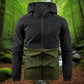 💥 Style Meets Utility | Men's Color-Block Hooded Multi-Pocket Jacket