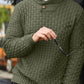 💯 Quality You Can Feel | Men's Textured Stand-Collar Knit Sweater
