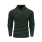 💯 Quality You Can Feel | Men's Textured Stand-Collar Knit Sweater