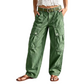 💥 More Pockets, More Freedom | Women's Loose Stretch Cargo Pants