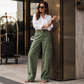 💥 More Pockets, More Freedom | Women's Loose Stretch Cargo Pants