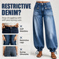 👖 One Pair, Two Silhouettes | Women's High-Waisted Balloon Jeans with Drawstring Cuffs