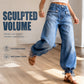 👖 One Pair, Two Silhouettes | Women's High-Waisted Balloon Jeans with Drawstring Cuffs