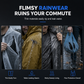 🌧️ Stay Dry, Keep Moving | Long Hooded EVA Waterproof Raincoat Poncho