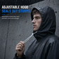 🌧️ Stay Dry, Keep Moving | Long Hooded EVA Waterproof Raincoat Poncho