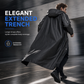 🌧️ Stay Dry, Keep Moving | Long Hooded EVA Waterproof Raincoat Poncho