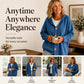 🏷️ Easy Layering | Women's Hooded Relaxed-Fit Knit Cardigan