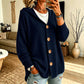 🏷️ Easy Layering | Women's Hooded Relaxed-Fit Knit Cardigan