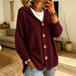 🏷️ Easy Layering | Women's Hooded Relaxed-Fit Knit Cardigan