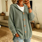 🏷️ Easy Layering | Women's Hooded Relaxed-Fit Knit Cardigan