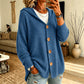 🏷️ Easy Layering | Women's Hooded Relaxed-Fit Knit Cardigan