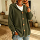 🏷️ Easy Layering | Women's Hooded Relaxed-Fit Knit Cardigan