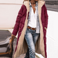 🔄 One Coat, Two Looks | Women's Reversible Plush-Lined Hooded Long Coat⚡Free shipping