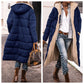 🔄 One Coat, Two Looks | Women's Reversible Plush-Lined Hooded Long Coat⚡Free shipping