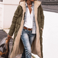 🔄 One Coat, Two Looks | Women's Reversible Plush-Lined Hooded Long Coat⚡Free shipping
