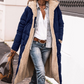 🔄 One Coat, Two Looks | Women's Reversible Plush-Lined Hooded Long Coat⚡Free shipping