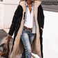 🔄 One Coat, Two Looks | Women's Reversible Plush-Lined Hooded Long Coat⚡Free shipping