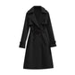🏷️ Polished from Work to Dinner | Women's Mid-Length Draped Trench Coat
