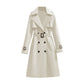 🏷️ Polished from Work to Dinner | Women's Mid-Length Draped Trench Coat