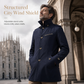🧥 Washed Cotton, Sharper Long-Line Fit | Men's Casual Windbreaker