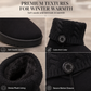 🥾 Warm Steps, Steady Grip | Women's Suede Faux-Fur Mid-Calf Boots