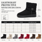 🥾 Warm Steps, Steady Grip | Women's Suede Faux-Fur Mid-Calf Boots