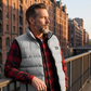 🦺 Warm Core, Free Movement | Men's Padded Stand-Collar Zip-Pocket Vest