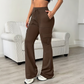 🎯 Utility Meets Flare | Women's High-Waisted Drawstring Cargo Flare Pants