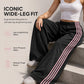 🎉 Latest Design | Women's High-Waist Side-Stripe Wide-Leg Sweatpants