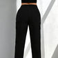 💥 Pockets Where You Need Them | Women's Drawstring Straight-Leg Cargo Pants