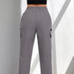 💥 Pockets Where You Need Them | Women's Drawstring Straight-Leg Cargo Pants