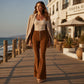 ⏰ Last Day Sale 58% Off | Women's High-Waisted Stretch Flare Jeans