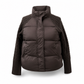 🧶 Knit Sleeves, Puffer Warmth | Women's Cable-Knit Patchwork Puffer Jacket