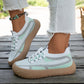 👟 Light on Your Feet | Women's Breathable Flyknit Cushioned Sneakers