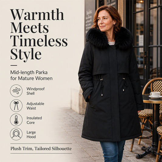 🧥 More Coverage, Easy Comfort | Women's Mid-Length Warm Jacket⚡Free shipping