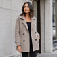 💼 Tailored Look, Effortless Style | Women's Double-Breasted Lapel Coat ⚡ Free shipping
