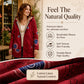 🍃 Vintage Print, Easy Coverage | Women's Leaf-Print Hooded Coat
