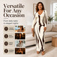 💃 Prints That Shape the Look | Women's Long-Sleeve Bodycon Maxi Dress