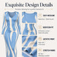 💃 Prints That Shape the Look | Women's Long-Sleeve Bodycon Maxi Dress