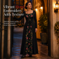 🌺 Corset Detail, Floral Elegance | Women's Embroidered Lace-Up Maxi Dress