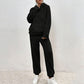 ☁️ Fuzzy Comfort, Complete Look | Women's Hooded Top & Pants 2-Piece Set