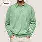 👔 Easy Comfort, Smart Style | Men's Relaxed-Fit Cotton-Blend Lapel Shirt