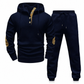 🧥 Men's 2 Piece Hoodie Set – Premium Jacquard Knit, Breathable & Always Cool