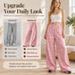 🐆 Wild & Stylish ✨ Women's Casual Leopard Print Wide-Leg Sweatpants – Relaxed Fit, Everyday Comfort 💕