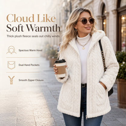 ✨ Cozy & Chic 💕 Women's Casual Plush Solid Color Cardigan – Soft, Warm & Effortlessly Stylish 🍂