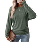✨ Cute & Flattering 💕 Women's Casual Crewneck Ruched Hem Top – Soft, Stylish & Figure-Friendly 👕